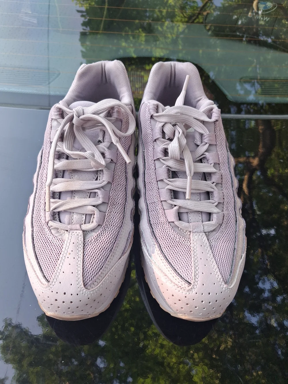 Nike Kids Pale Mauve Mesh Lace-Up Sneakers
